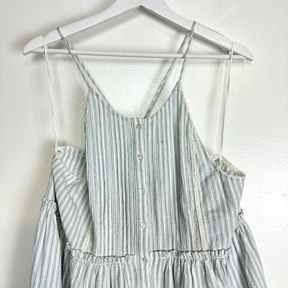 FREE PEOPLE Desert Days Stripe Mini Dress in Ivory Combo Size Medium - Picture 6 of 15